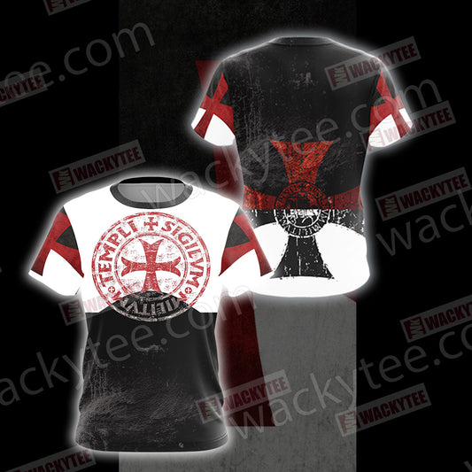 Christian - Knights Templar- Templi Sigilvm Militvm Unisex 3D T-shirt