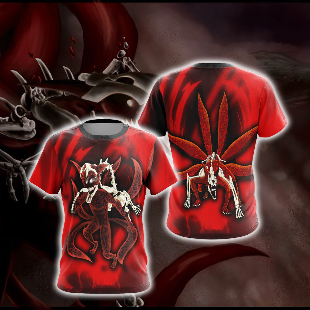 Naruto - Kyuubi 6 tails Unisex 3D T-shirt T-shirt