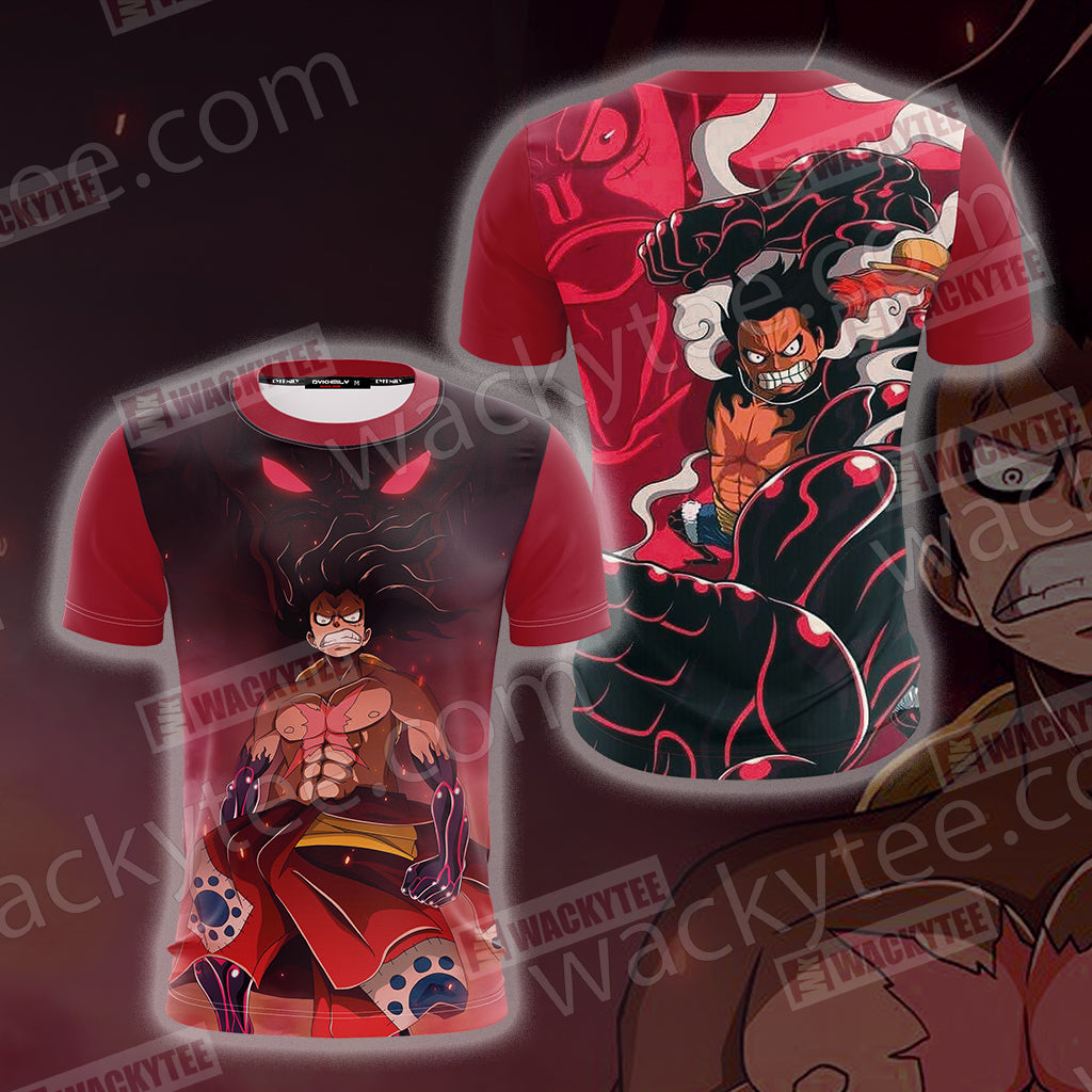 One Piece Luffy Snake Man 3D T-shirt T-shirt