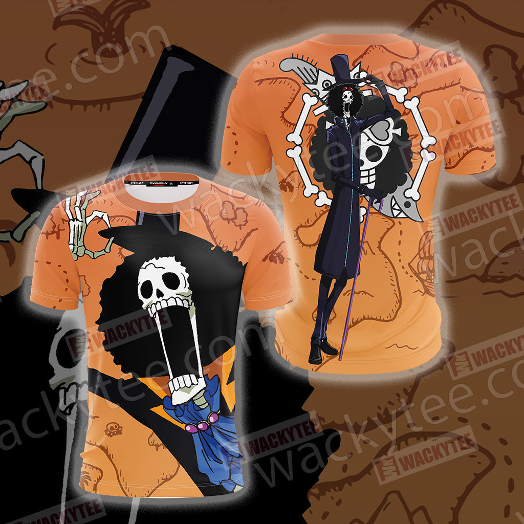 One Piece Soul King Brook Unisex 3D T-shirt T-shirt