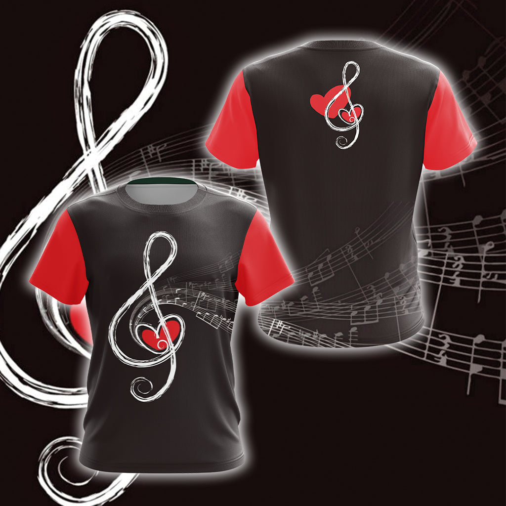 Music Passion Unisex 3D T-shirt