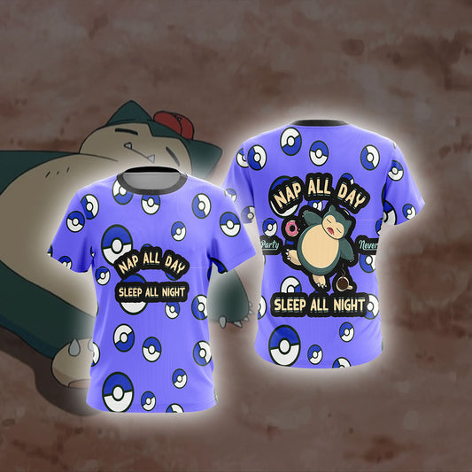 Snorlax Unisex 3D T-shirt T-shirt