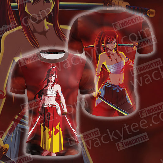 Fairy Tail Erza Scarlet Unisex 3D T-shirt T-shirt