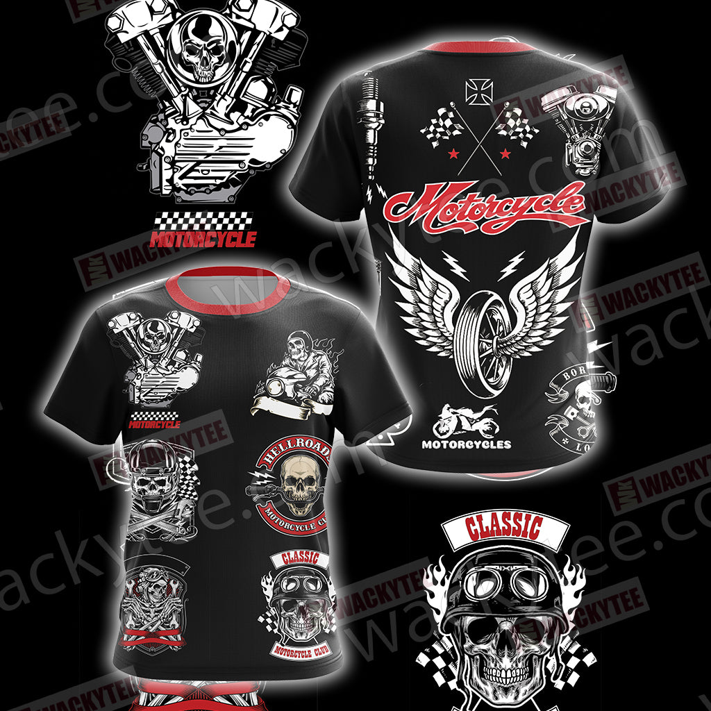 Motorcycle Unisex 3D T-shirt