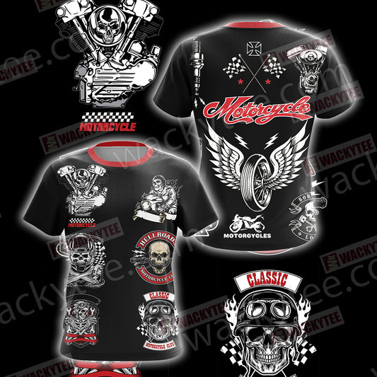 Motorcycle Unisex 3D T-shirt