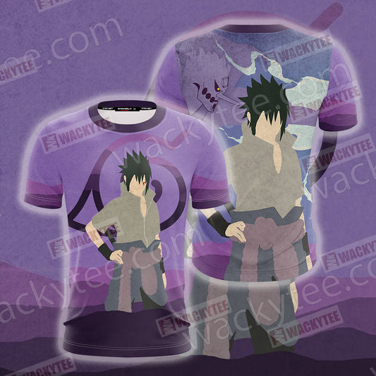 Naruto Uchiha Sasuke Konoha Unisex 3D T-shirt