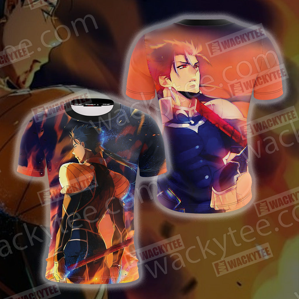 Fate/Stay Night Lancer 3D T-shirt