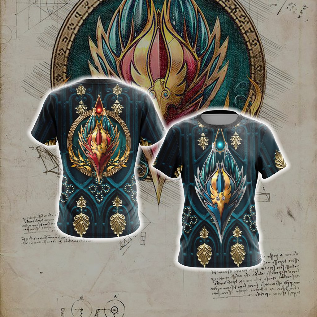 World Of Warcraft - Blood Elf Alliance Races Crest Unisex 3D T-shirt T-shirt