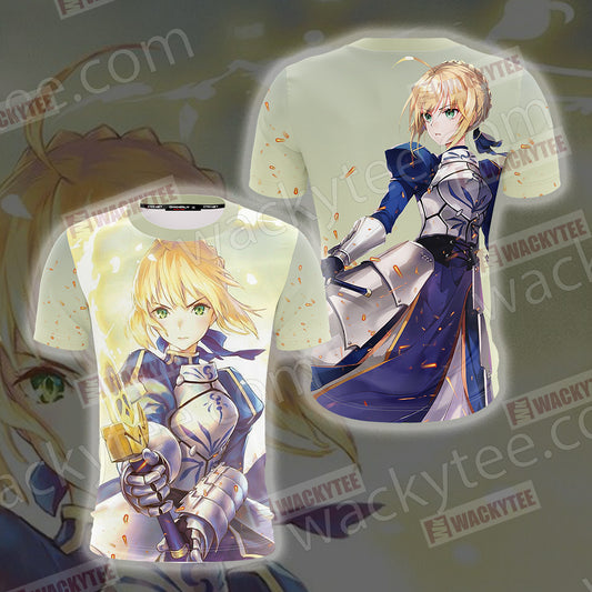 Fate/Stay Night Saber (Artoria Pendragon) Unisex 3D T-shirt T-shirt