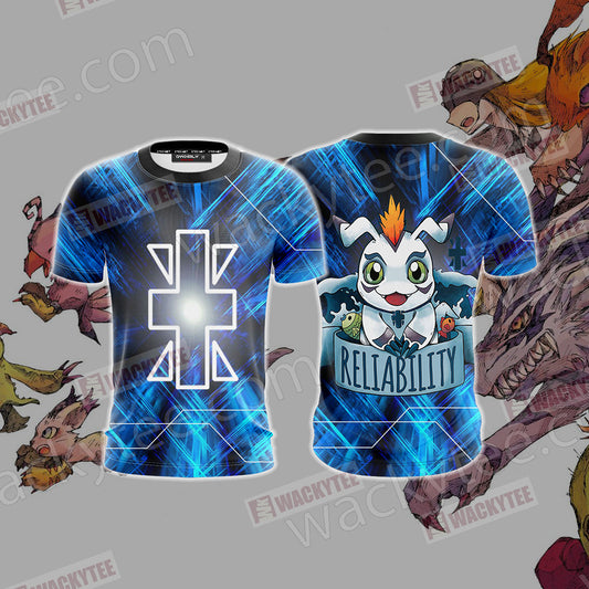Digimon - The Crest Of Reliability Unisex 3D T-shirt T-shirt