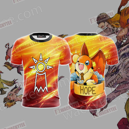 Digimon - The Crest Of Hope Unisex 3D T-shirt T-shirt