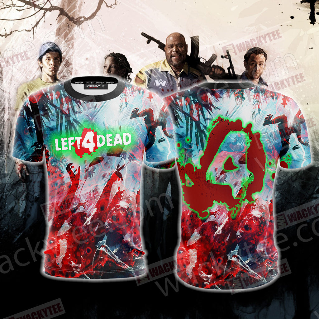 Left 4 Dead Video Game Unisex 3D T-shirt T-shirt