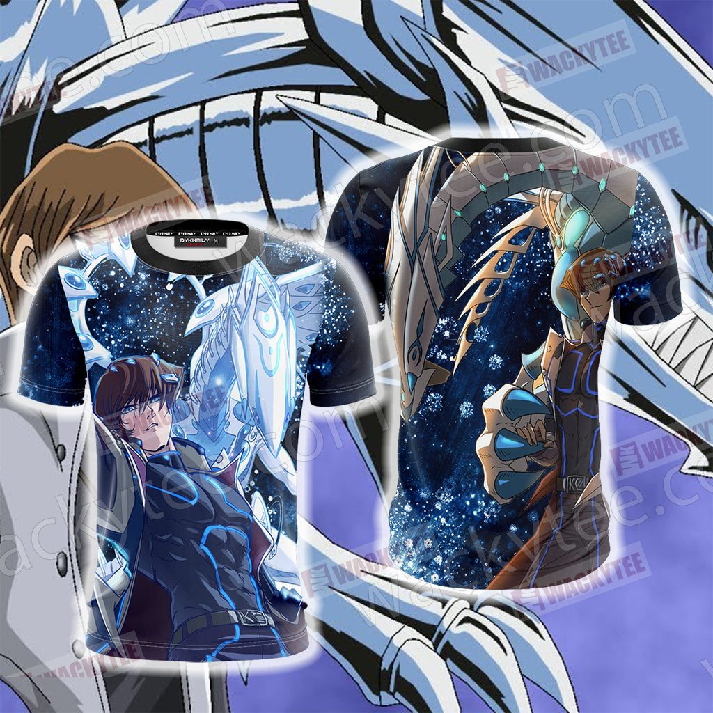 Yu Gi Oh! Seto Kaiba And Blue-eyes White Dragon Unisex 3D T-shirt T-shirt