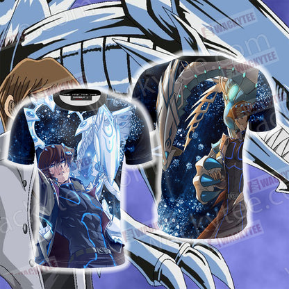 Yu Gi Oh! Seto Kaiba And Blue-eyes White Dragon Unisex 3D T-shirt T-shirt