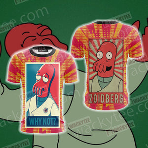 Futurama why not Zoidberg Unisex 3D T-shirt