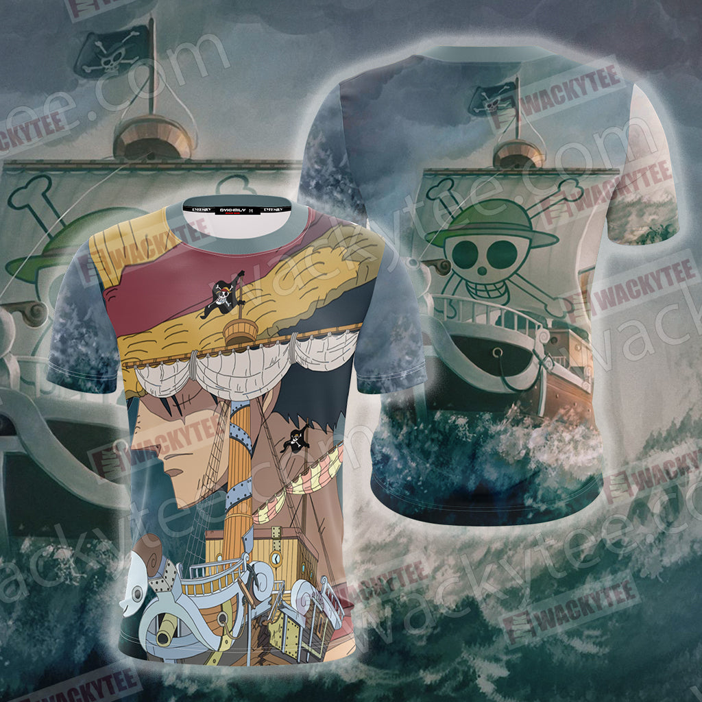 One Piece Luffy And Going Merry Unisex 3D T-shirt T-shirt