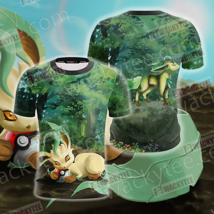 Pokemon Leafeon Unisex 3D T-shirt T-shirt