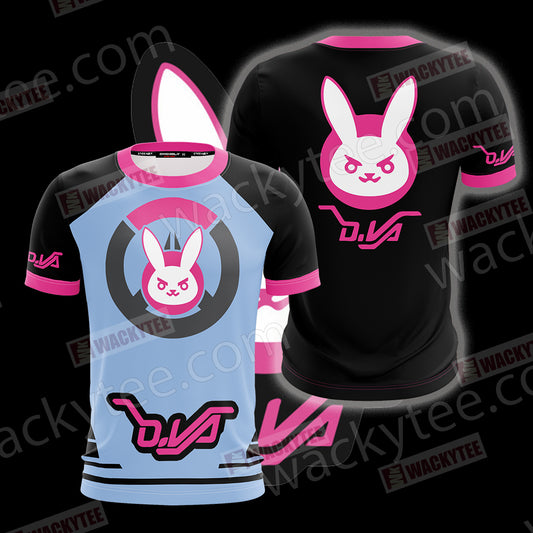 Overwatch - D.Va Symbol Unisex 3D T-shirt T-shirt