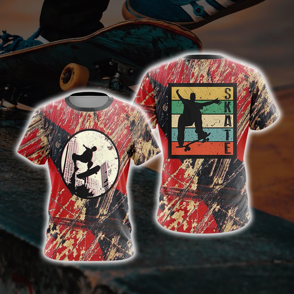 Skateboarding Unisex 3D T-shirt