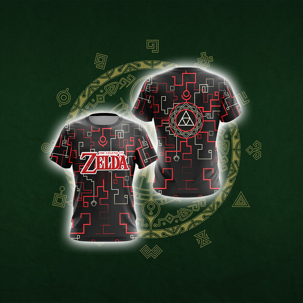 The Legend of Zelda - Twilight Triforce Unisex 3D T-shirt