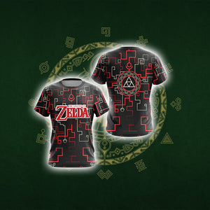 The Legend of Zelda - Twilight Triforce Unisex 3D T-shirt