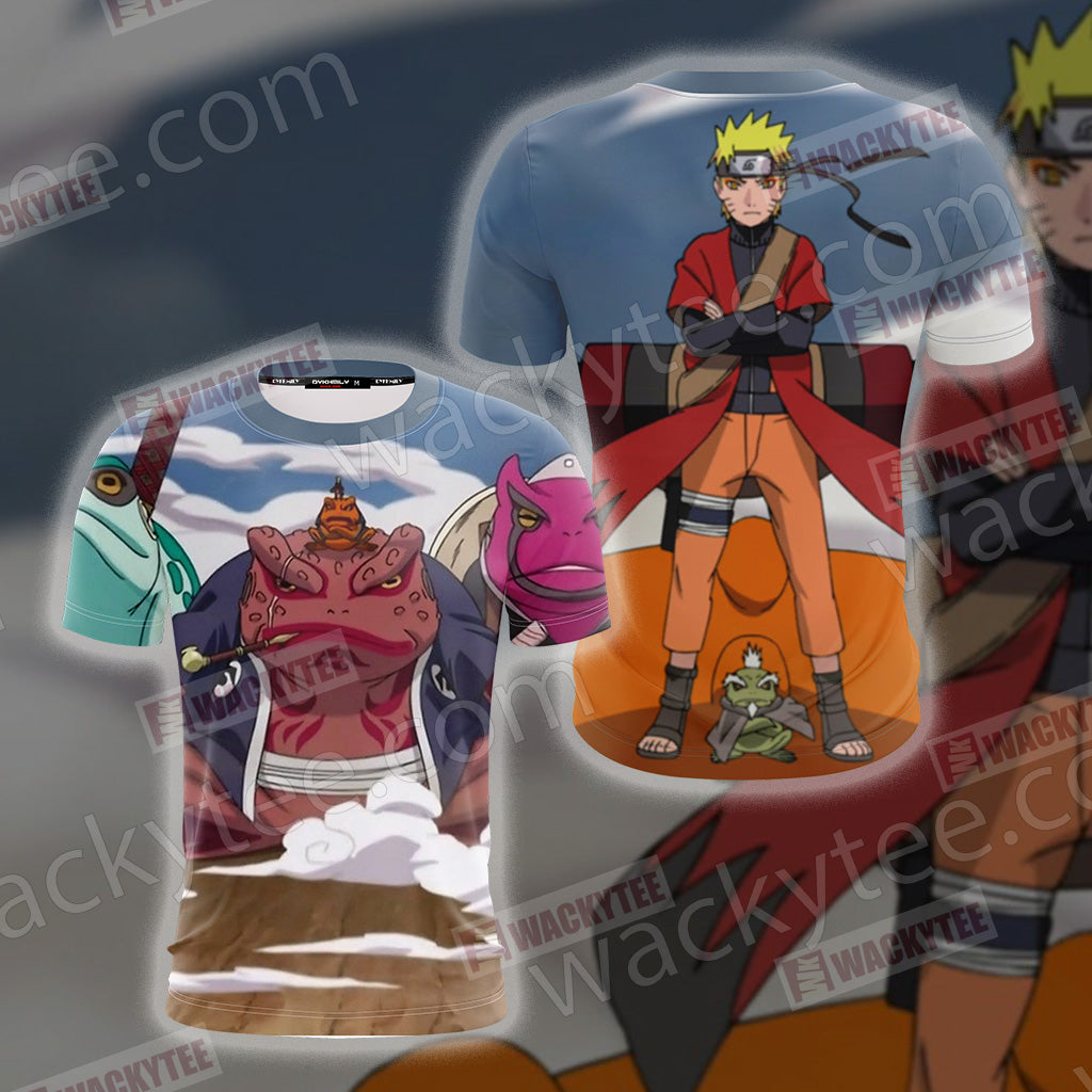 Naruto Naruto And Gamabunta 3D T-shirt T-shirt