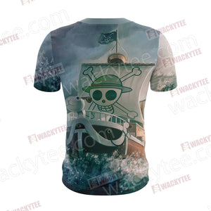 One Piece Luffy And Going Merry Unisex 3D T-shirt