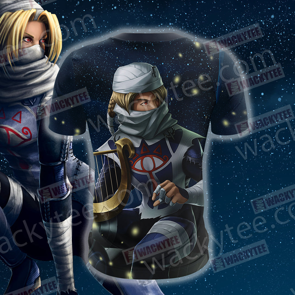 The Legend of Zelda Ocarina of Time - Sheik Unisex 3D T-shirt