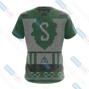 Harry Potter - Cunning Like A Slytherin Knitting Style Unisex 3D T-shirt