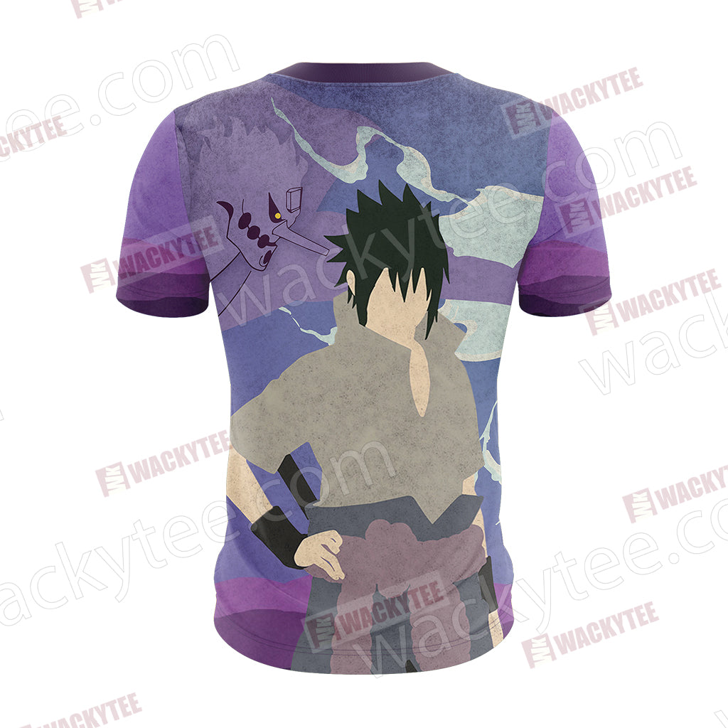 Naruto Uchiha Sasuke Konoha Unisex 3D T-shirt