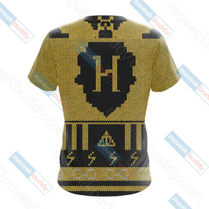 Harry Potter Loyal Like A Hufflepuff Knitting Style Unisex 3D T-shirt