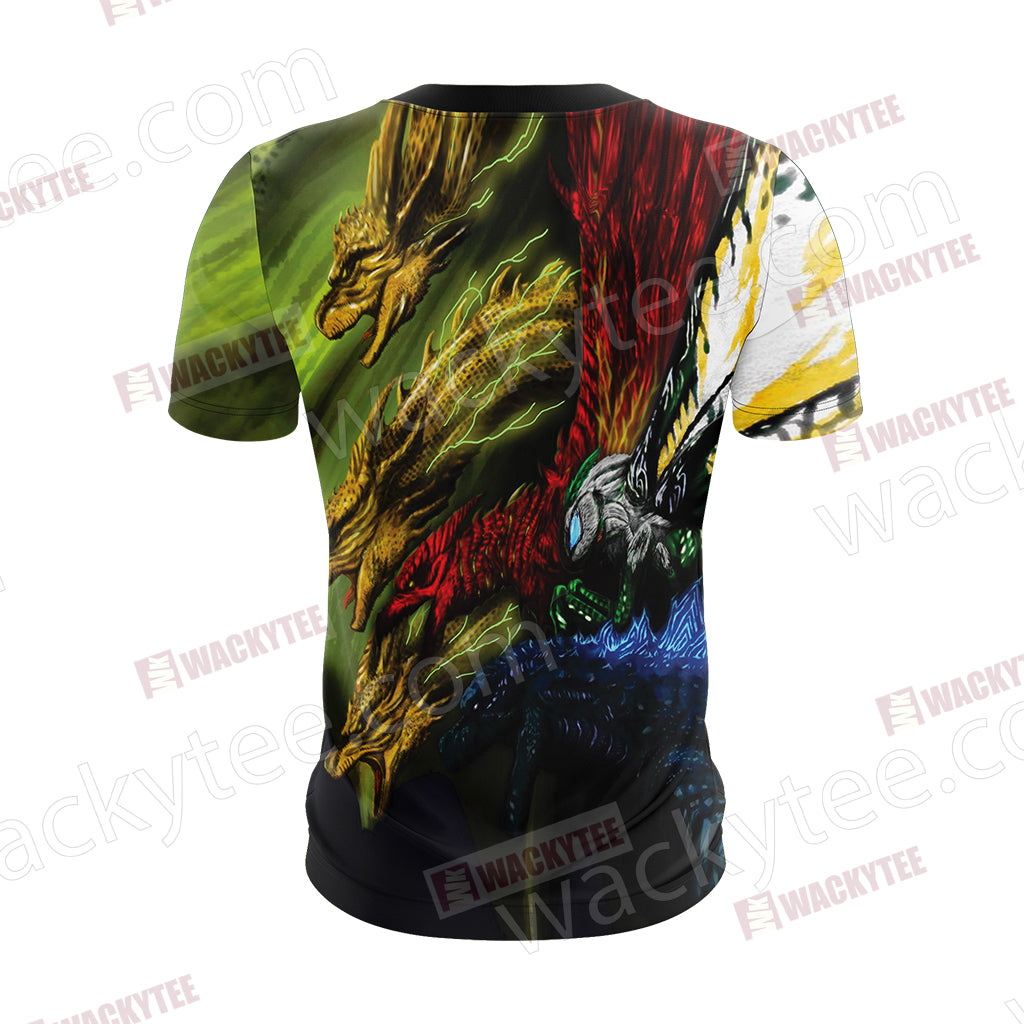 Godzilla King Of The Monsters New Unisex 3D T-shirt