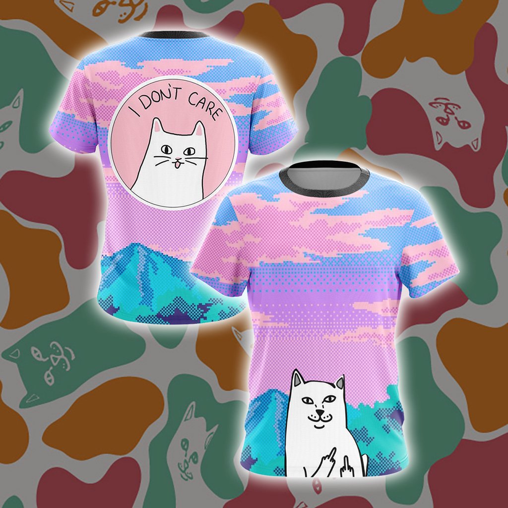 Cat Kawaii Vintage Style Unisex 3D T-shirt