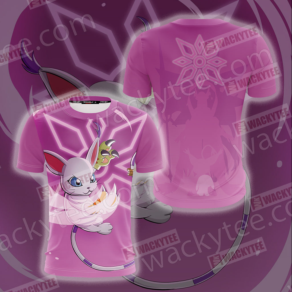 Digimon Gatomon Unisex 3D T-shirt T-shirt