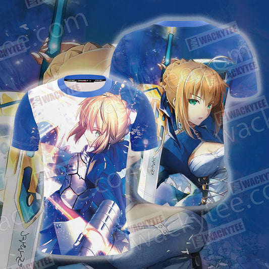 Fate/ Stay Night - Saber Unisex 3D T-shirt T-shirt