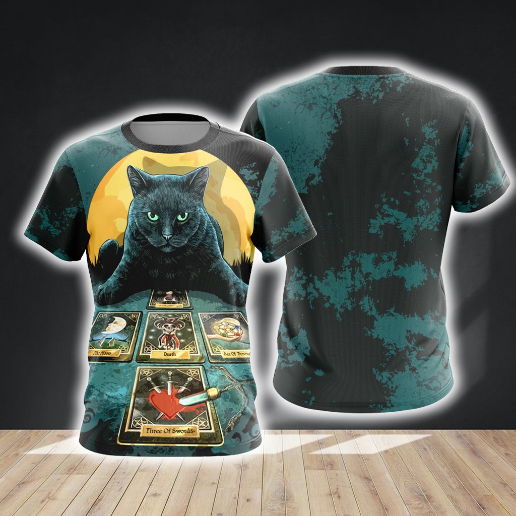 Cat Reader Unisex 3D T-shirt