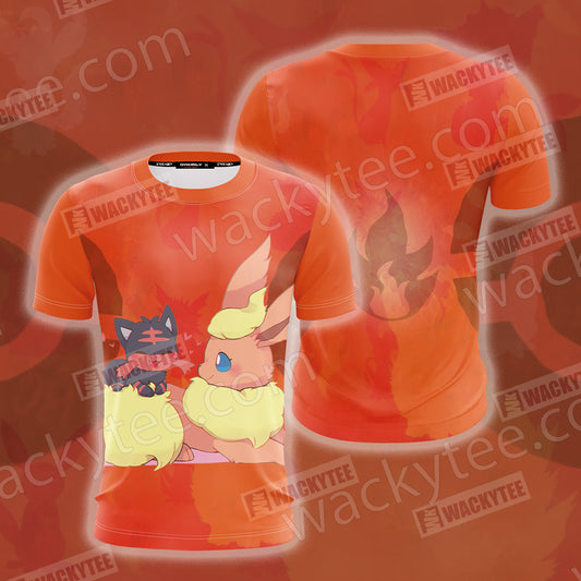 Pokemon - Flareon Unisex 3D T-shirt