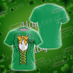 Leprechaun Costumes Saint Patricks Day Unisex 3D T-shirt