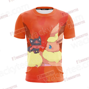 Pokemon - Flareon Unisex 3D T-shirt