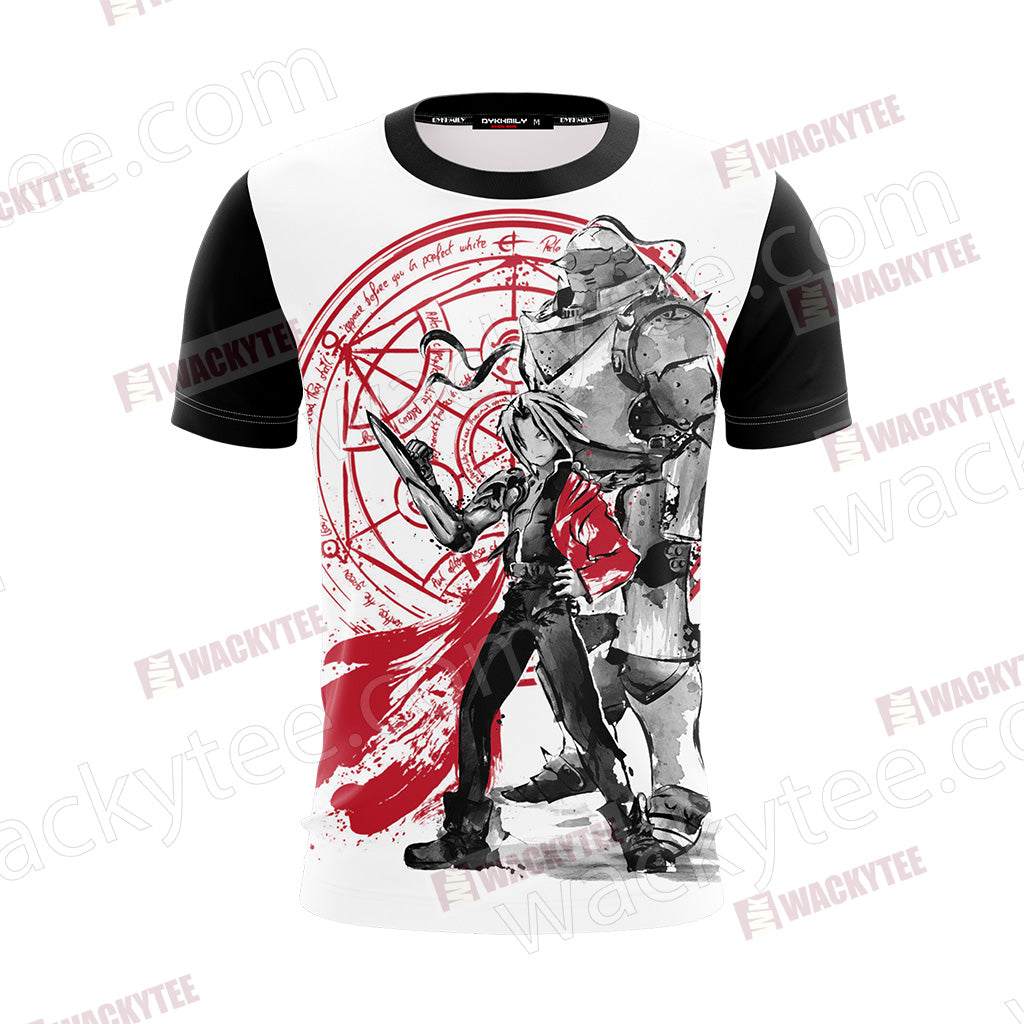 Fullmetal Alchemist - Edward and Alphonse Unisex 3D T-shirt