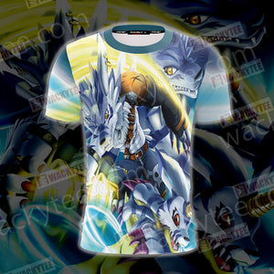 Digimon Garurumon And Yamato 3D T-shirt