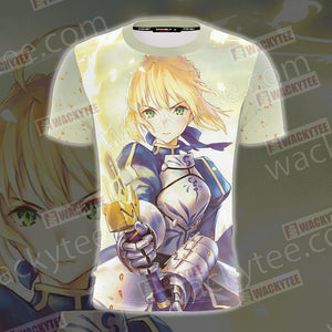 Fate/Stay Night Saber (Artoria Pendragon) Unisex 3D T-shirt