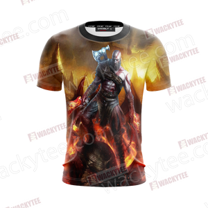 God Of War - Kratos Unisex 3D T-shirt