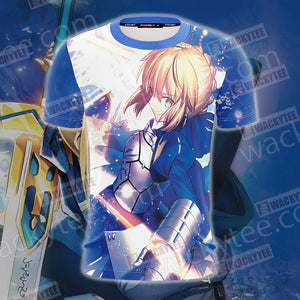 Fate/ Stay Night - Saber Unisex 3D T-shirt