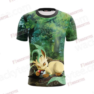 Pokemon Leafeon Unisex 3D T-shirt