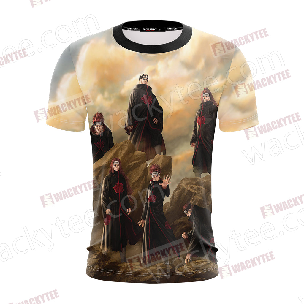 Naruto Six Paths Of Pain Unisex 3D T-shirt