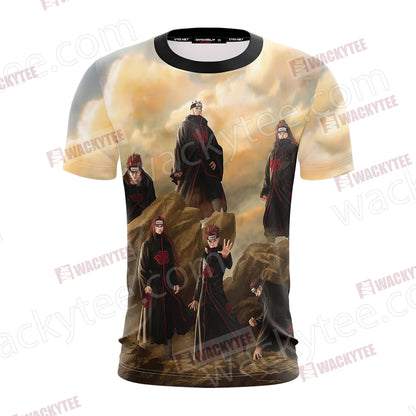 Naruto Six Paths Of Pain Unisex 3D T-shirt