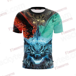 Godzilla King Of The Monsters New Unisex 3D T-shirt