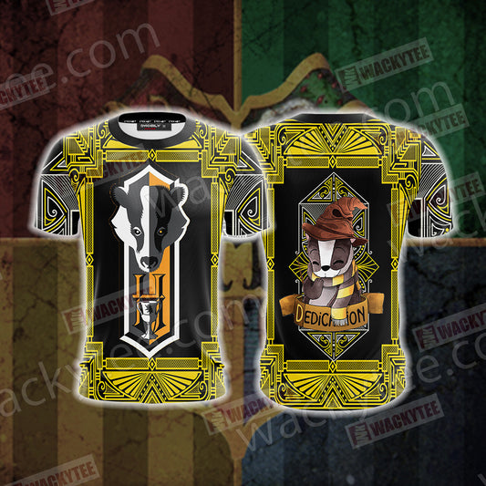 Harry Potter - Knowledge Hufflepuff House Unisex 3D T-shirt