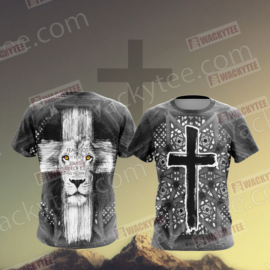 Christian - Fear Not For Jesus The Lion Of Judah Has Triumphed Unisex 3D T-shirt